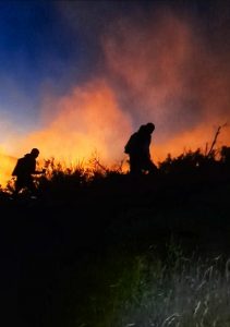 Snapped while volunteer firefighting today.
