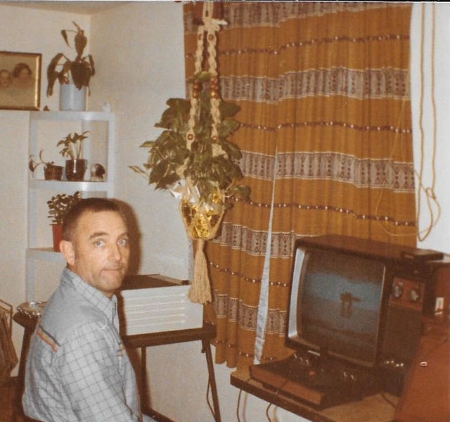 [OC] My dad playing The Empire Strikes Back on Atari 2600 - Christmas Day 1982