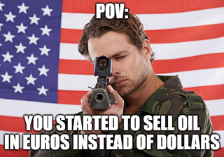 Libya started to sell oil in gold and got the same result