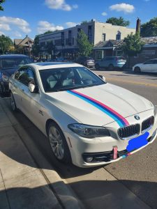 Luhansk People's Republic on a BMW in my town