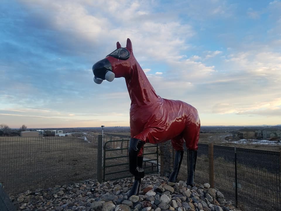 Looks like someone has a strong opinion about the environmental quality of the area known as Rocky Flats
