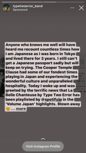 I am Japanese as I was born in Tokyo and lived there for 3 years