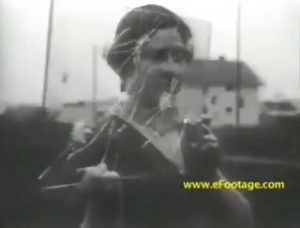 WTF Testing bulletproof glass in the 1930