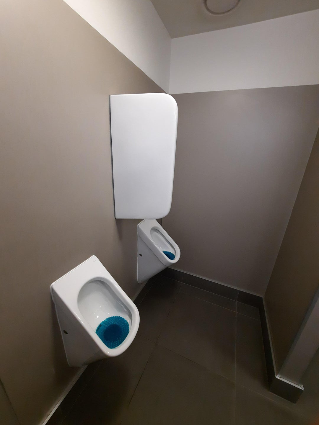 These urinal blockers specifically block just the face and not the penises