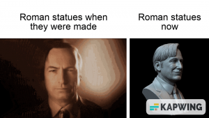 Ancient Rome was very colourfull.