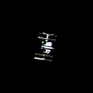 I took a picture of the International Space Station from my back yard!