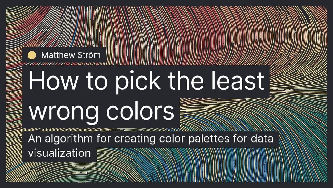 How to pick the least wrong colors