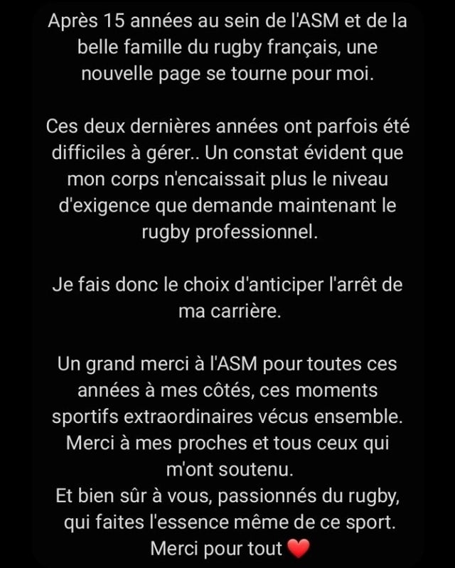 Wesley Fofana announces retirement