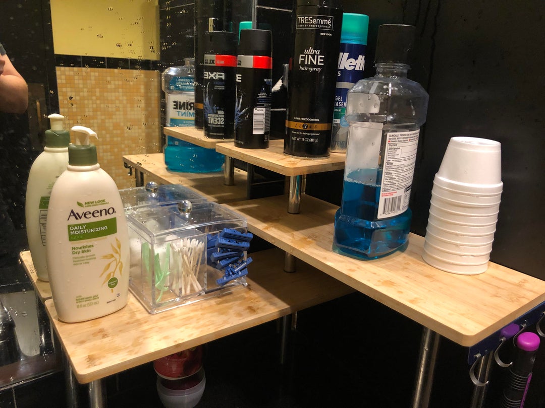 Bathroom at local ramen joint invites you to enjoy a shave while you’re here