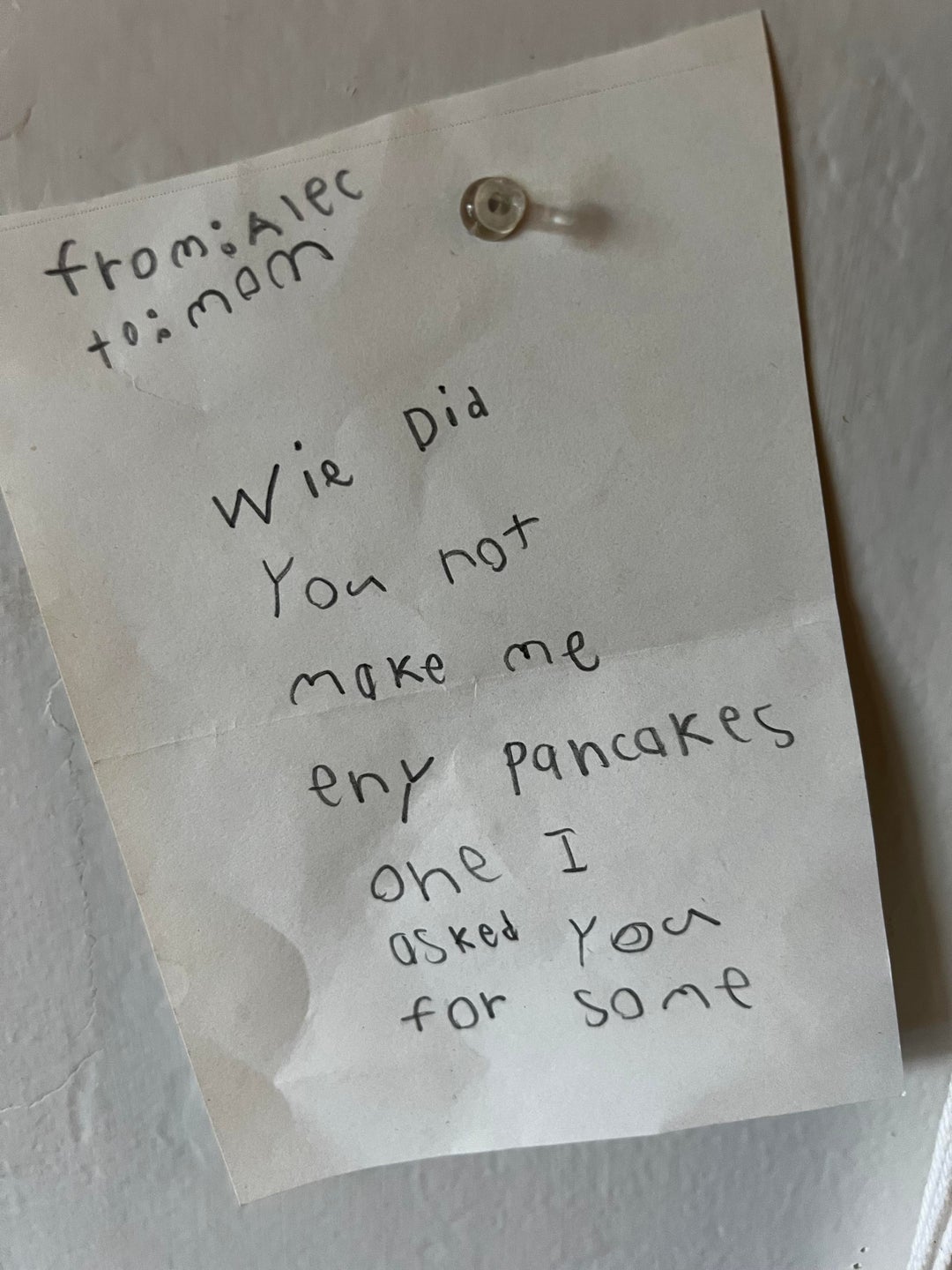 Letter to management from my 6yr old son.