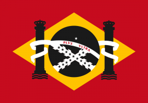 "I am in Spain without the Europe" Spanish-brazilian flag.