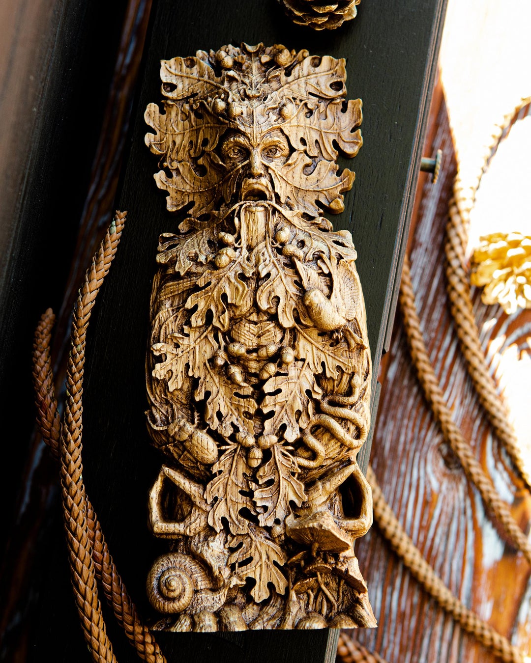 [OC] Greenman statue, forest god, made by me 😊 2022