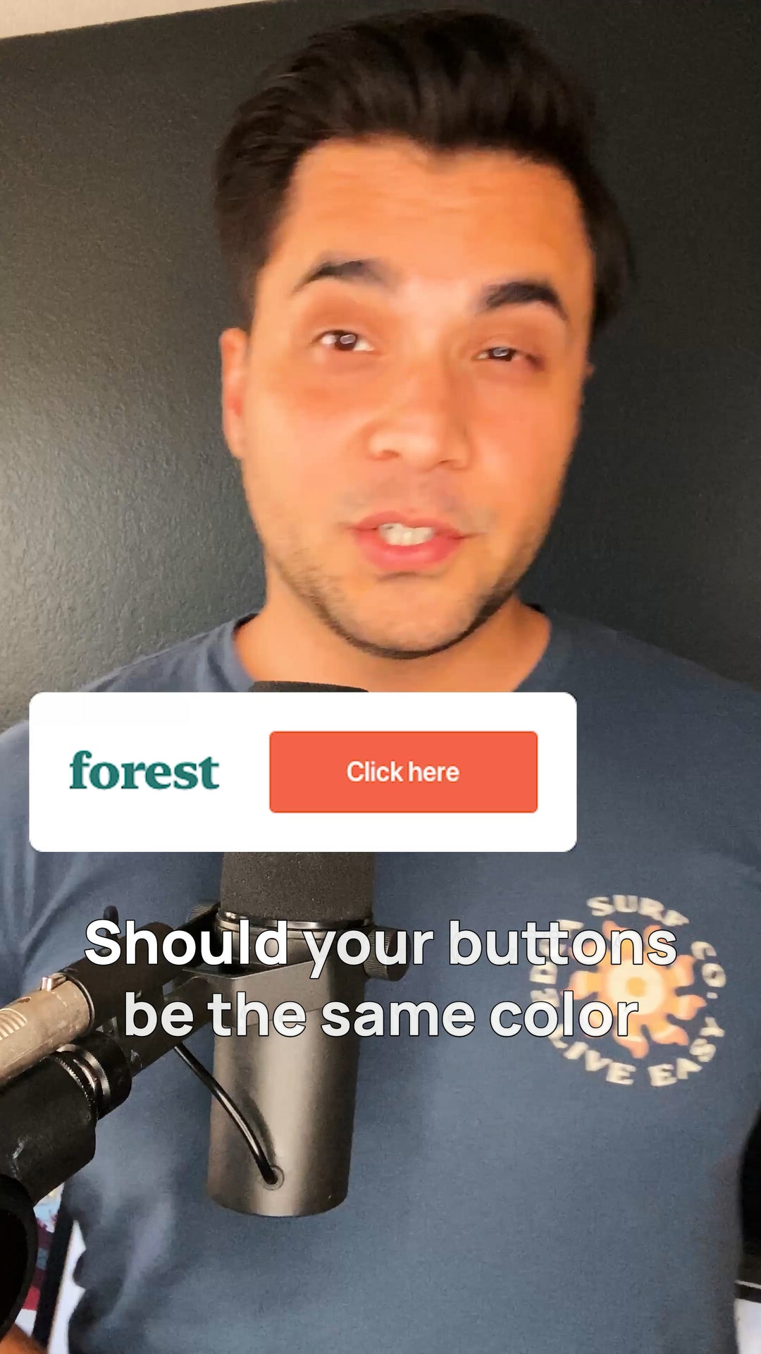 Should your buttons be the same color as your brand?