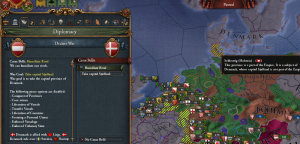 Why don't i have the imperial ban casus belli against Denmark