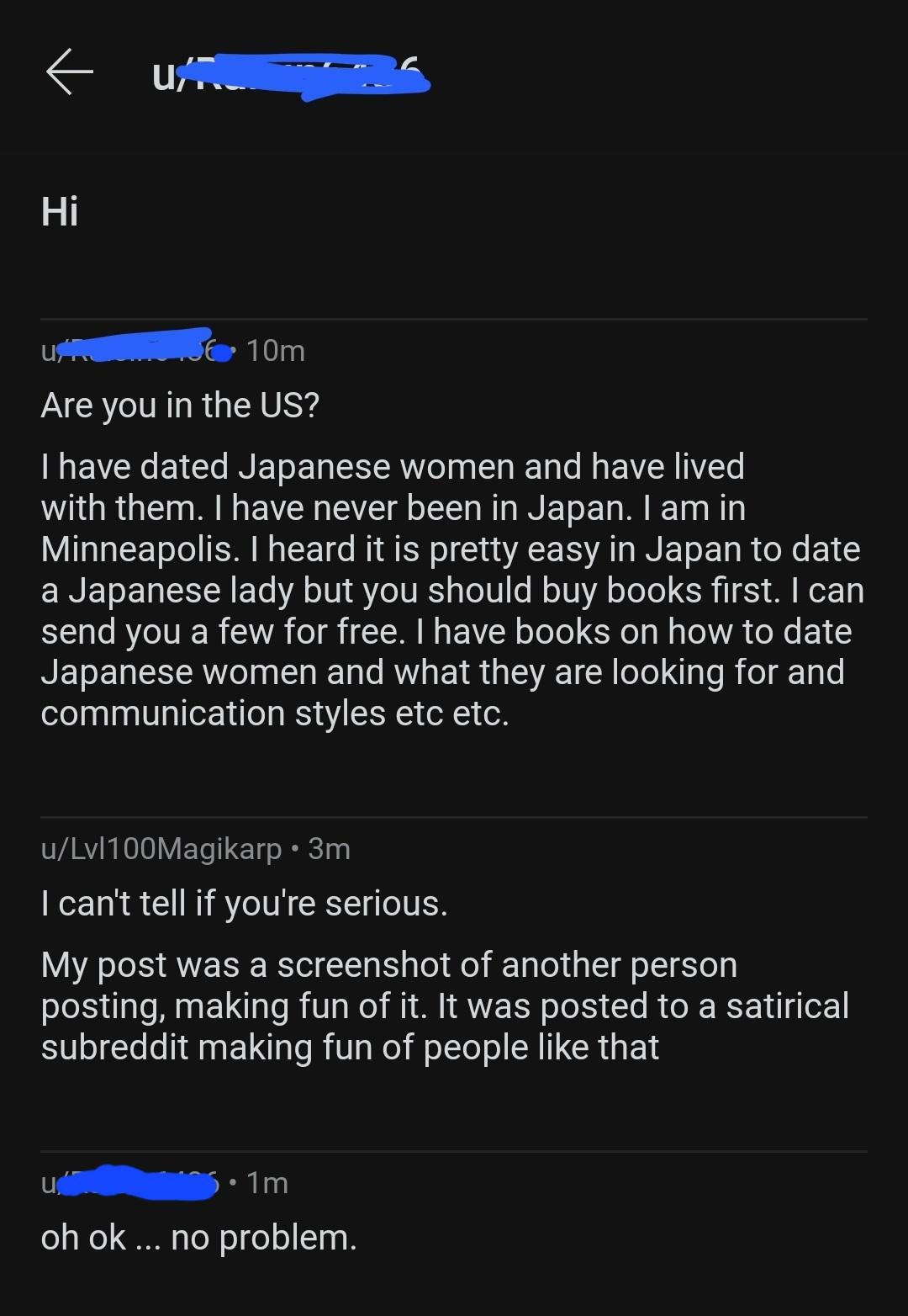 Didn't you know? Japancirclejerk is a totally unironic sub for asking real advice on how to get manko 🤯