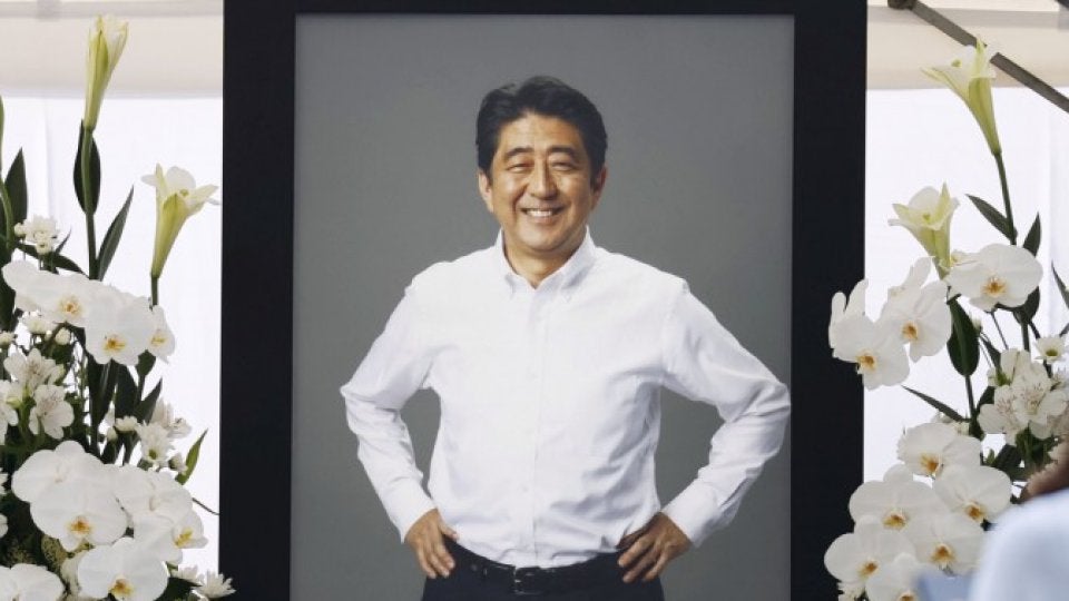 Former PM Abe's state funeral to be held in Tokyo on Sept. 27