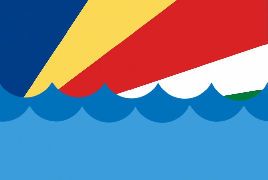Flag of Seychelles but it's 2050