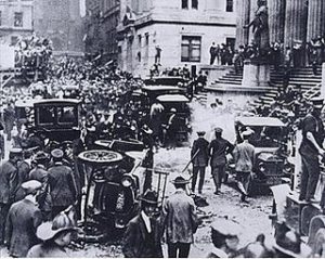 TIL of the 1920 Wall Street bombing which killed 40 people and was never solved and was the deadliest terrorist attack in US then. Although investigators and historians believe it was carried out by Galleanists (Italian anarchists), a group responsible for a series of bombings the previous year.