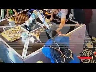 A chess robot broke a 7-year-old boy's finger.