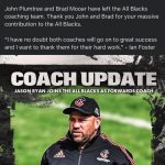 All blacks forwards and backs coaches axed.