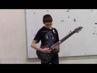 7th Grade Guitarist plays metal at his school talent show