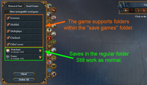 You Can Create Folders In Your Save Folder