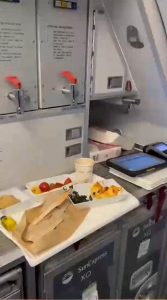 Snake head served in a crew meal onboard a plane recently