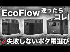 【誰も知らない】Ecoflow最強ポータブル電源の理論的な選び方を技術者が解説します。En Beau lo（エンビューロ）ポータブル電源専門店