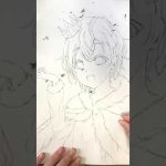 【小5が描いてみた】カラフルピーチ🍑【ヒロくん】イラストメイキング