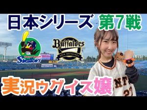 日本シリーズ【実況ウグイス嬢】東京ヤクルトスワローズvsオリックスバファローズ