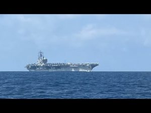 米原子力空母「ロナルド・レーガン」津軽海峡通過