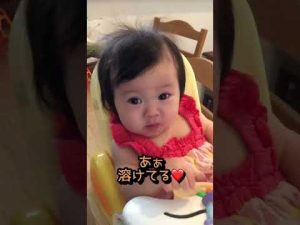 【日常】初めてのハイハイン6ヶ月→りんご丸かじり娘4歳🍎