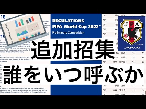 【データで読み解く】サッカー 日本代表 中山雄太 アキレス腱 怪我 代わりに呼ばれる追加招集選手 いつ呼ばれるか