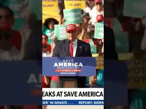 Trump: "You're going to re-elect the wonderful Marco Rubio #shorts #youtubeshorts #midterms2022