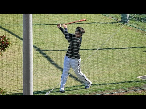 【二刀流】オリックス 齋藤綱記 打撃練習（2022 1025）