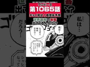 【11月7日発売】ワンピース第1065話チョイ見せ！感想&予想【ワンピースネタバレ】#shorts #onepiece #ワンピース #ワンピースの反応集