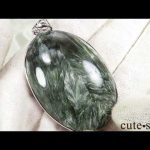 セラフィナイトのsilver925製 オーバル型ペンダントトップ No.4