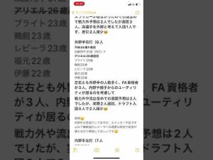 2022激震の中日ドラゴンズ😨血の入れ替えですか⁉️現在のチーム戦力をタイプ年齢別に解説していきます
