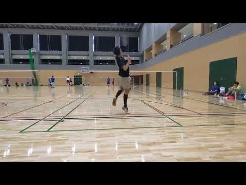 バドミントン男子シングルス練習動画（2021/2/20 コンスケvsキンパラ）