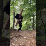 背負子ハイカー木道整備ボランティアに参加