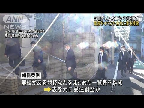五輪テスト大会めぐり談合か　電通などを家宅捜索(2022年11月25日)