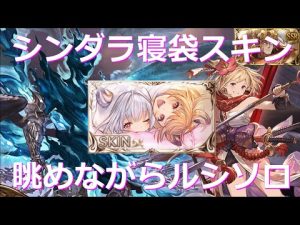シンダラ寝袋スキン、試すのはやっぱりルシソロだよなあ！(リロード無し)【グラブル/グランブルーファンタジー】