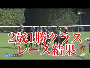 10/23 東京6R 2歳1勝クラス レース結果
