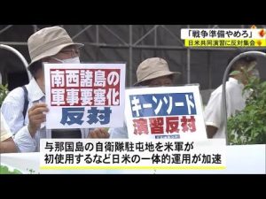 「戦争準備やめて」日米共同演習の中止訴え市民団体が集会　沖縄 (22/11/13 18:00)