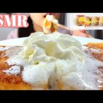 【ASMR 咀嚼音】薄皮クリームパン　🍞フレンチトースト💓French toast【Eating sounds】