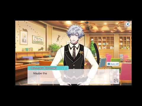 Uta☆Pri Shining Live — Meow! Cute Cat Café Event Side Story │ SR Ranmaru Kurosaki — Cat Café Worker│