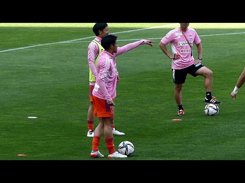 2022.05.04  J2 第14節 アルビレックス新潟 vs ツエーゲン金沢 - 松田詠太郎選手 ハーフタイムのひとコマ