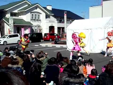 スマイルプリキュアショー　キッズムサンワ設計小山住宅展示場