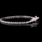 .925 Sterling Silver 2.0 Cttw Diamond Classic Link Tennis Bracelet (I-J Color, I2-I3 Clarity)
