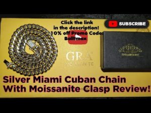 Unboxing & Review of Silver Miami Cuban Link Chain Moissanite Clasp by Harlembling!